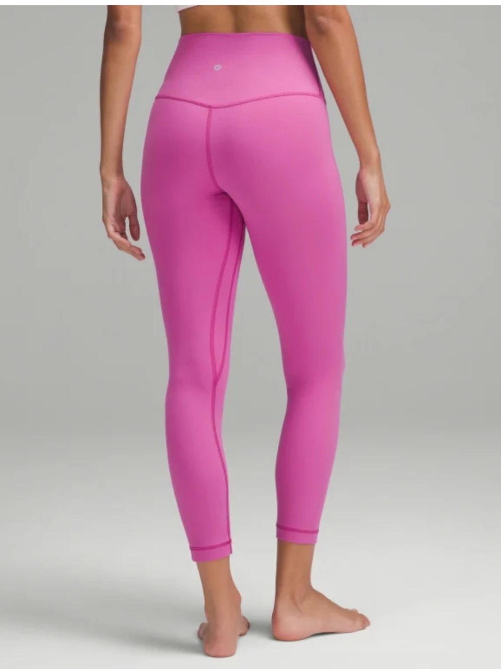 lululemon Align Pow Pink HR Leggings 25” & free tote - Picture 3 of 7